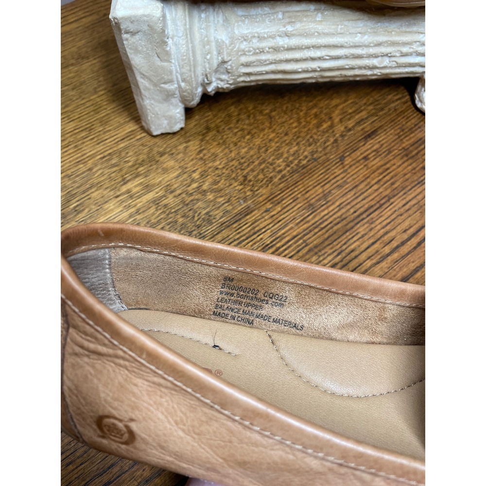 Axona Driving Moccasins Loafers Cuero Tan Leather Shoes Women Size 8M NWOB - Picture 3 of 10